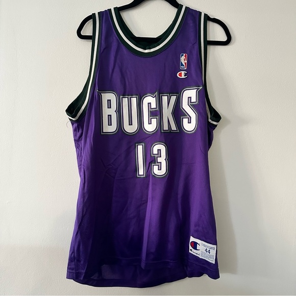 Milwaukee Bucks NBA basketball Glenn Robinson 13 jersey 1990s vintage size 44 L